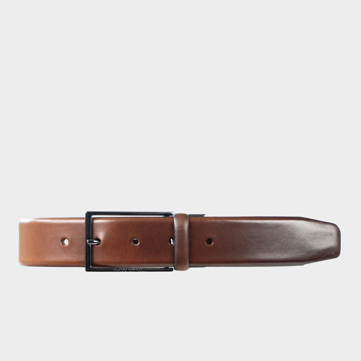 Frontansicht Gürtel Carlo 115 cm cognac