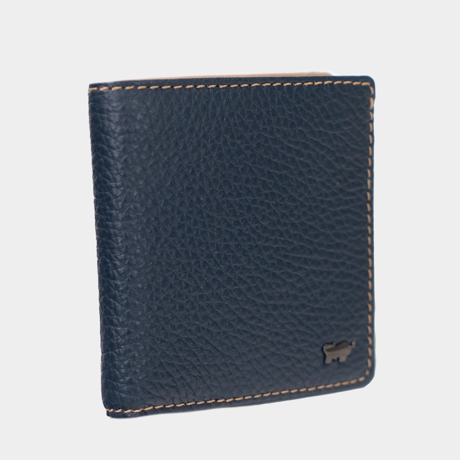 Schrägansicht TONI Gelbörse Carre 8CS navy