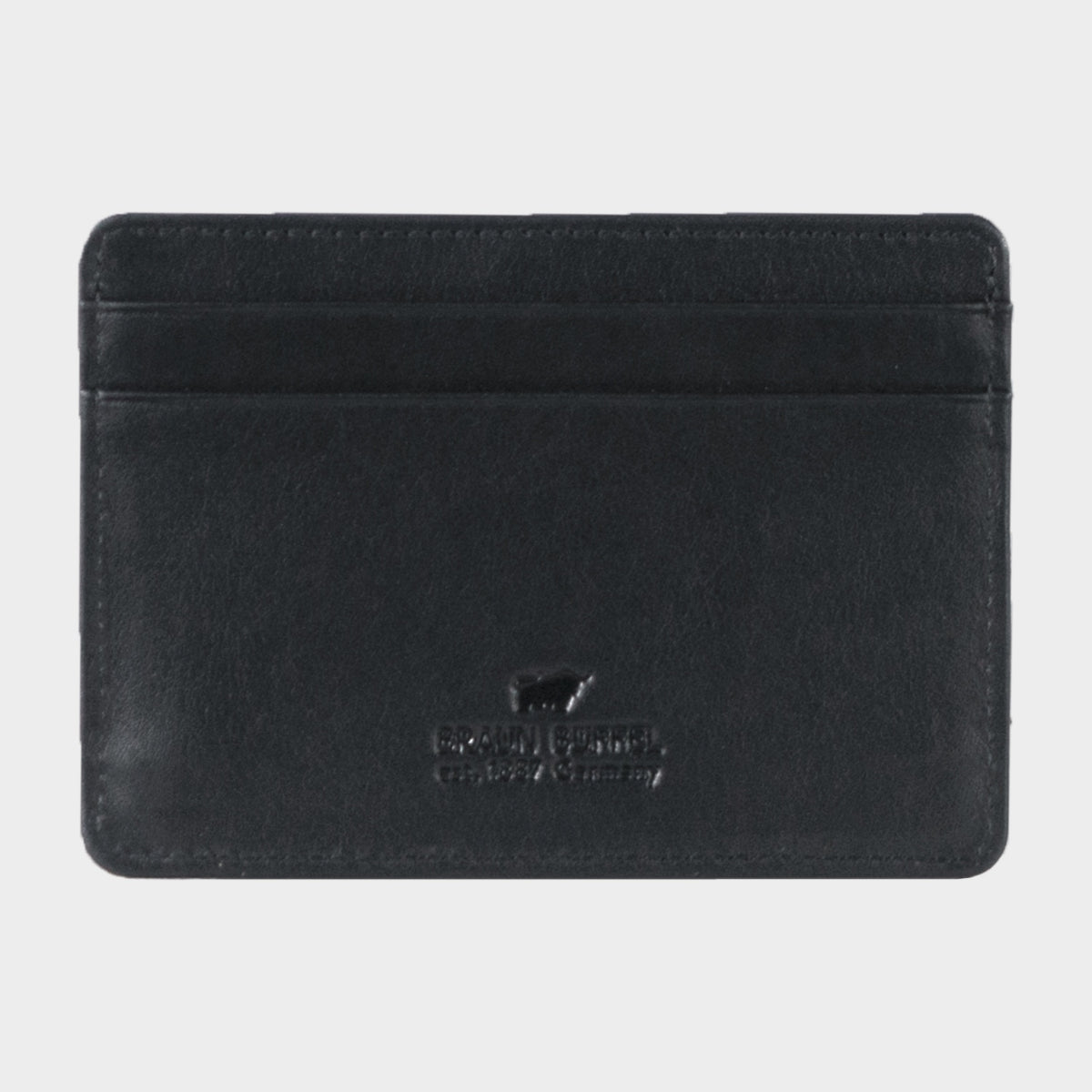 Rückansicht LEON RFID Kartenetui 4 CS schwarz