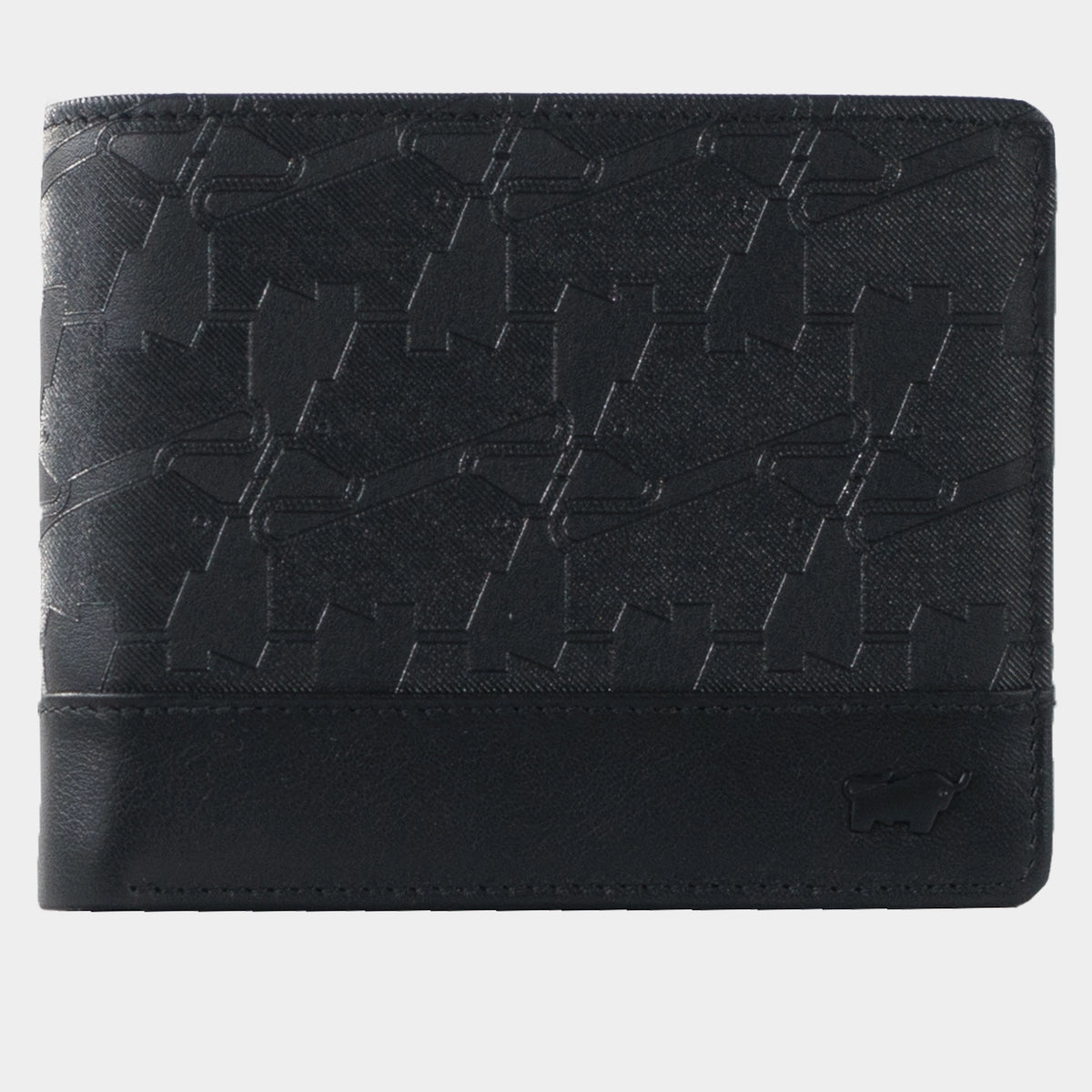 Frontansicht LEON RFID Geldbörse 4+3CS schwarz
