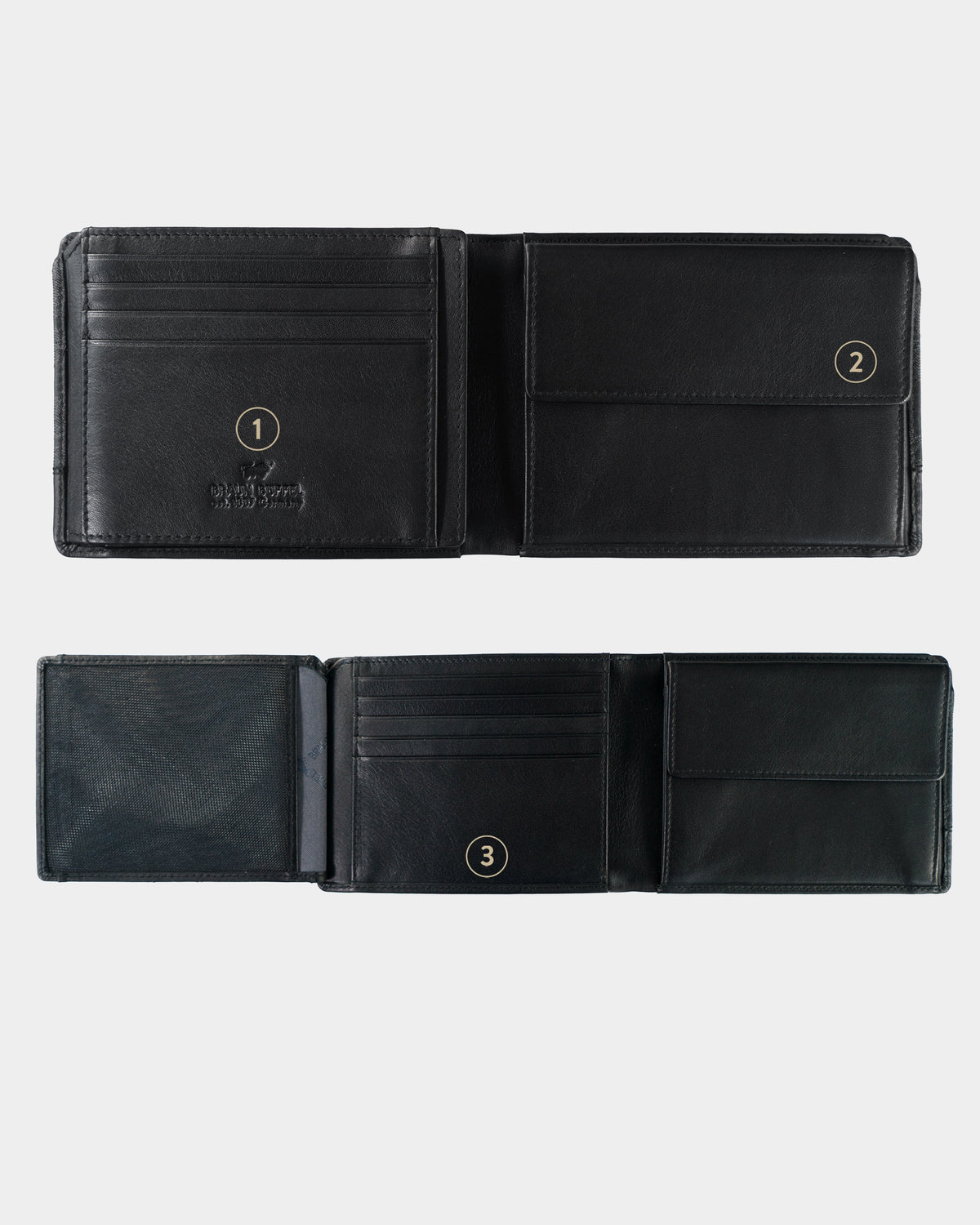 Personalisierungsbild LEON RFID Geldbörse 9CS schwarz