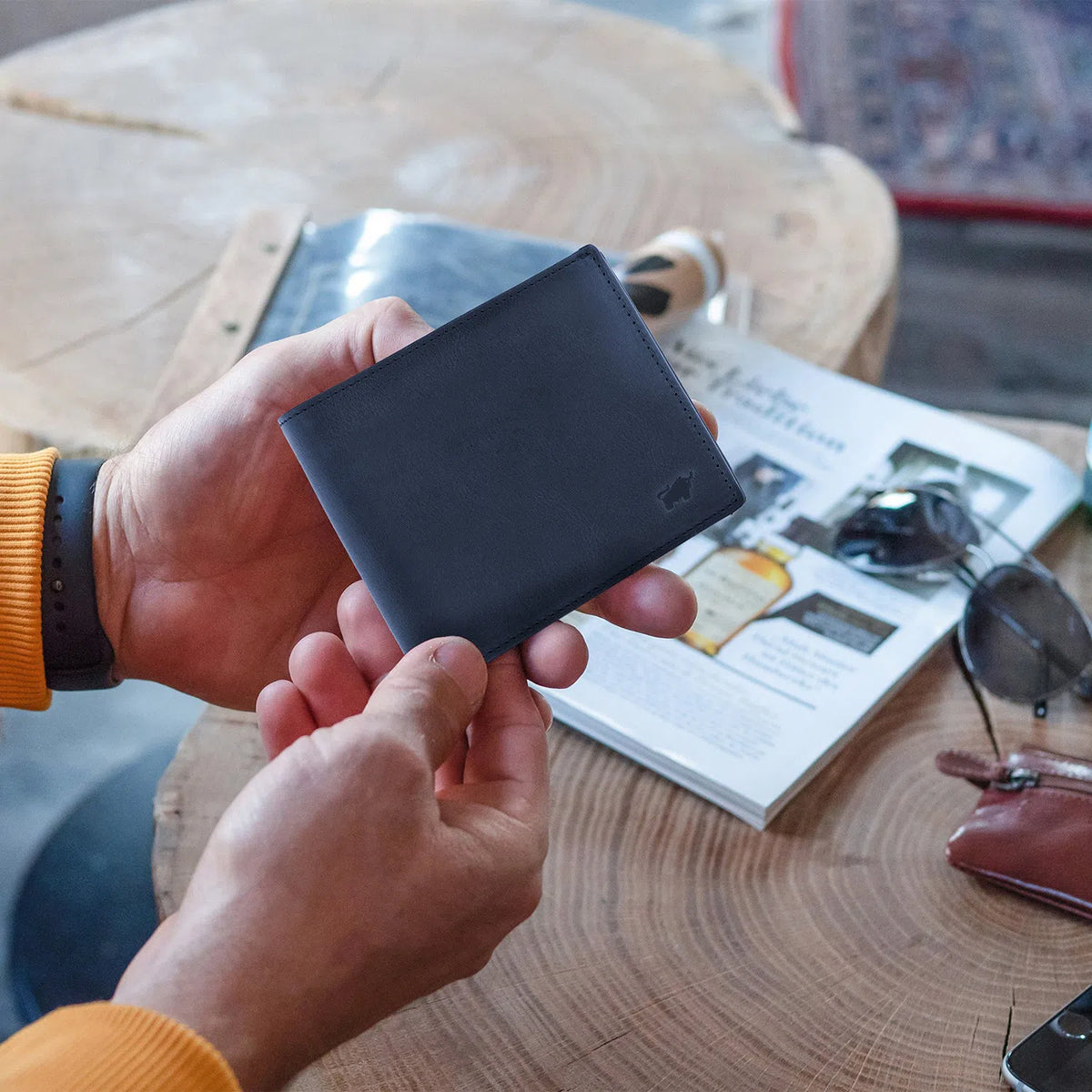 Keyfeature-1 AREZZO RFID Geldbörse 12CS schwarz 