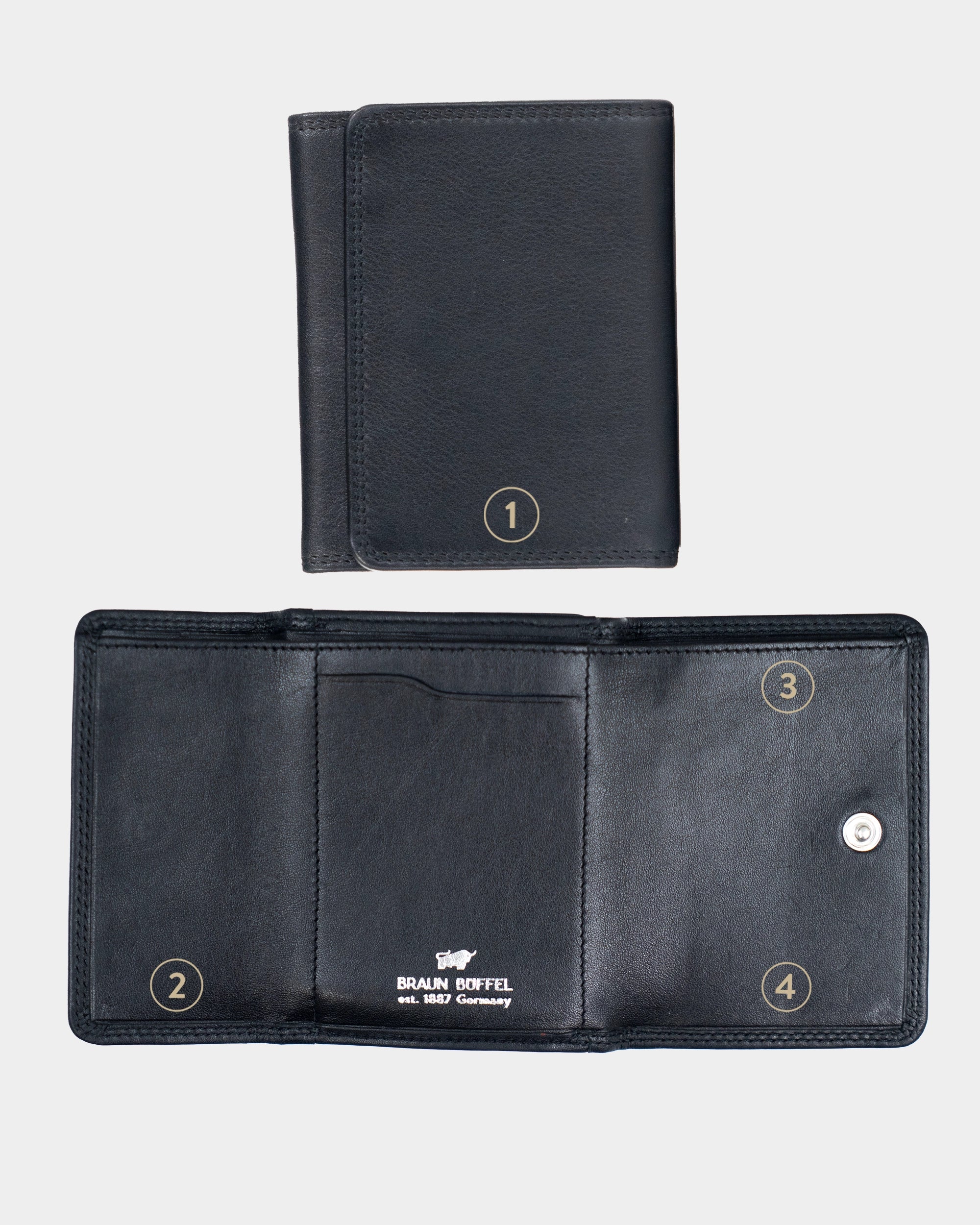 GOLF RFID Geldbörse 2CS schwarz