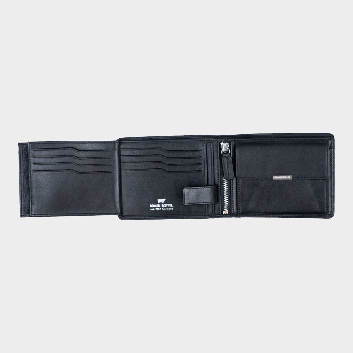 Innenansicht GOLF RFID Geldbörse 8CS + Loop schwarz