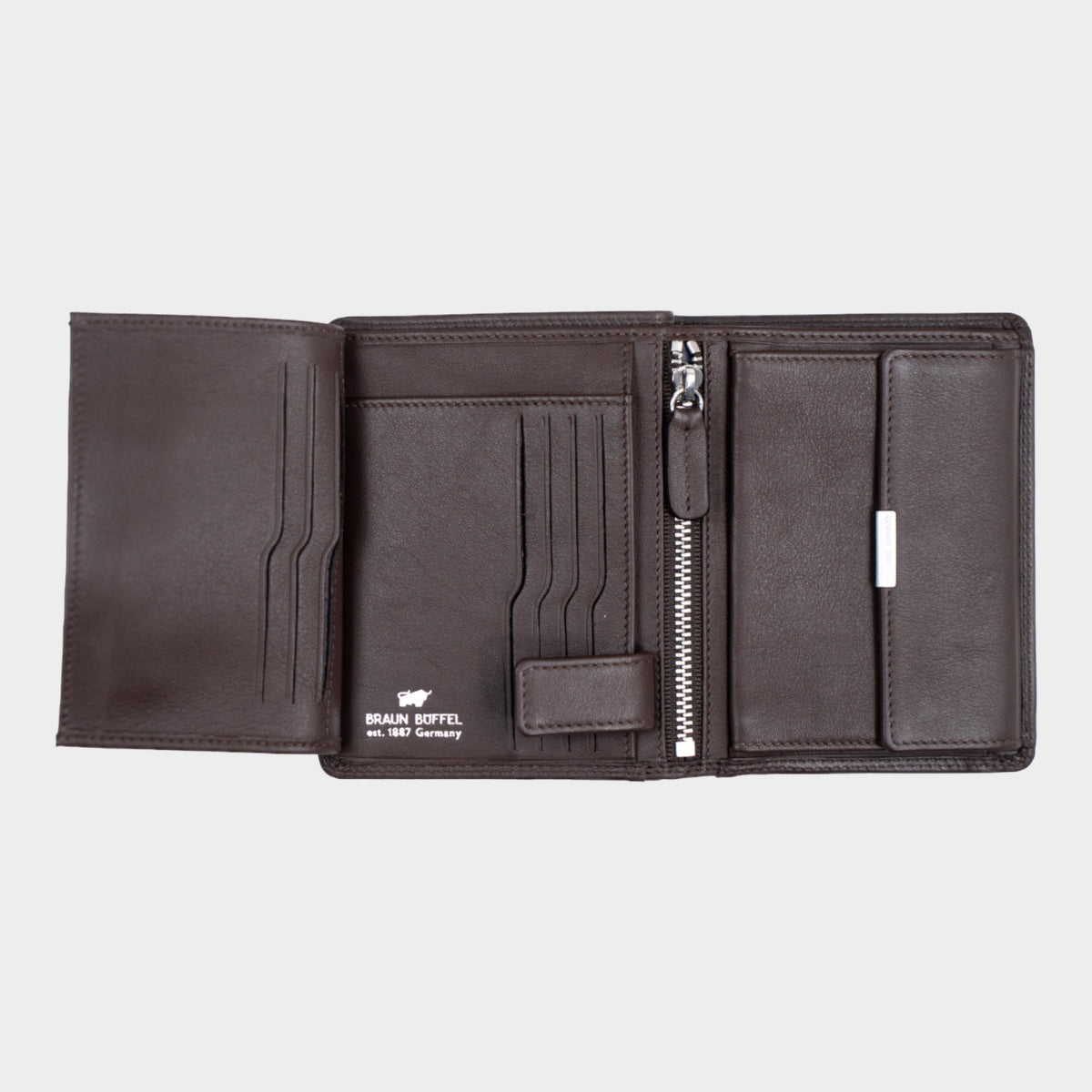 Innenansicht GOLF RFID Geldbörse H 7CS + Loop braun