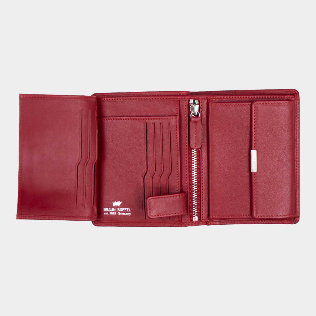 Innenansicht GOLF RFID Geldbörse H 7CS + Loop rot