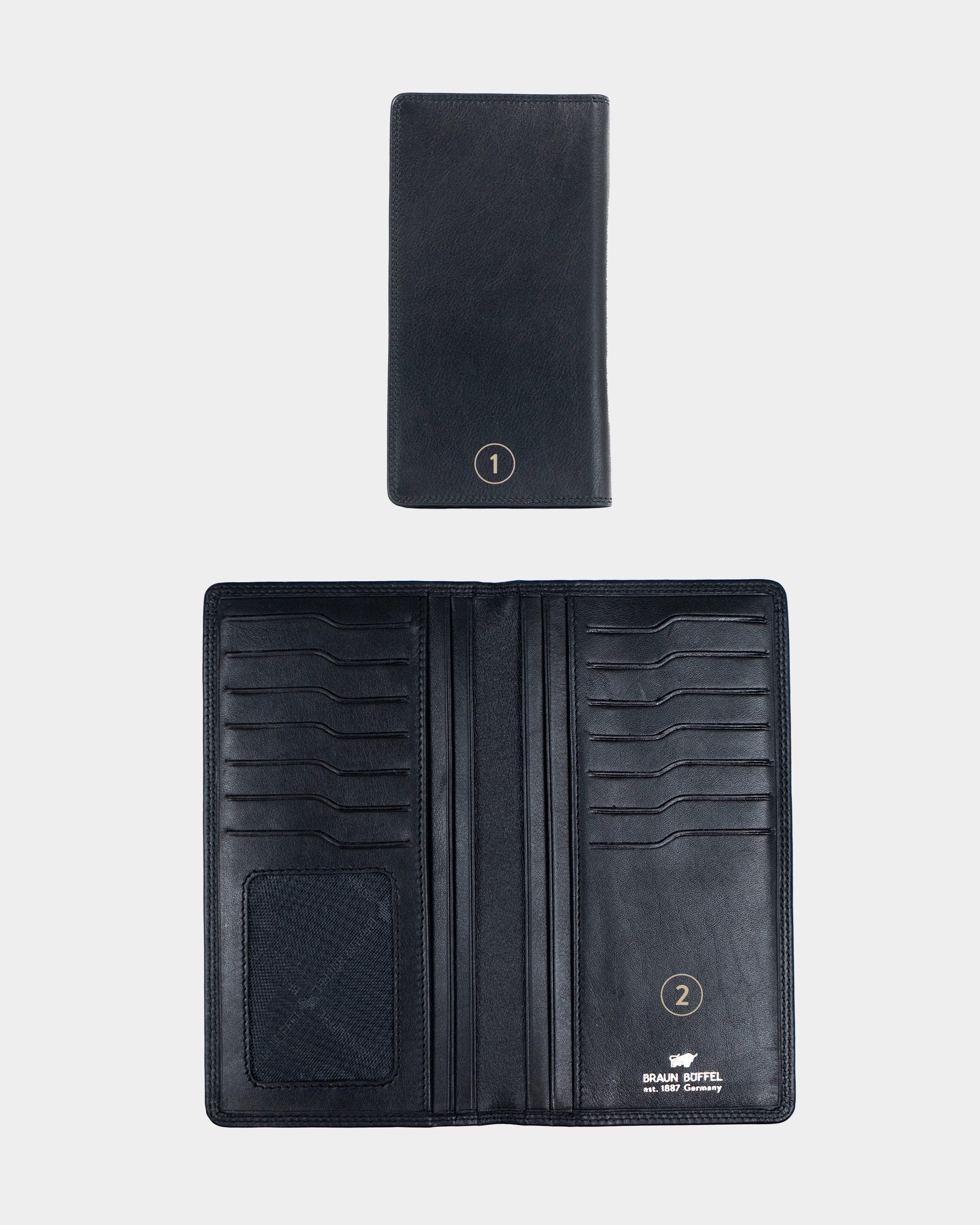 Personalisierung GOLF RFID Brieftasche 14CS schwarz