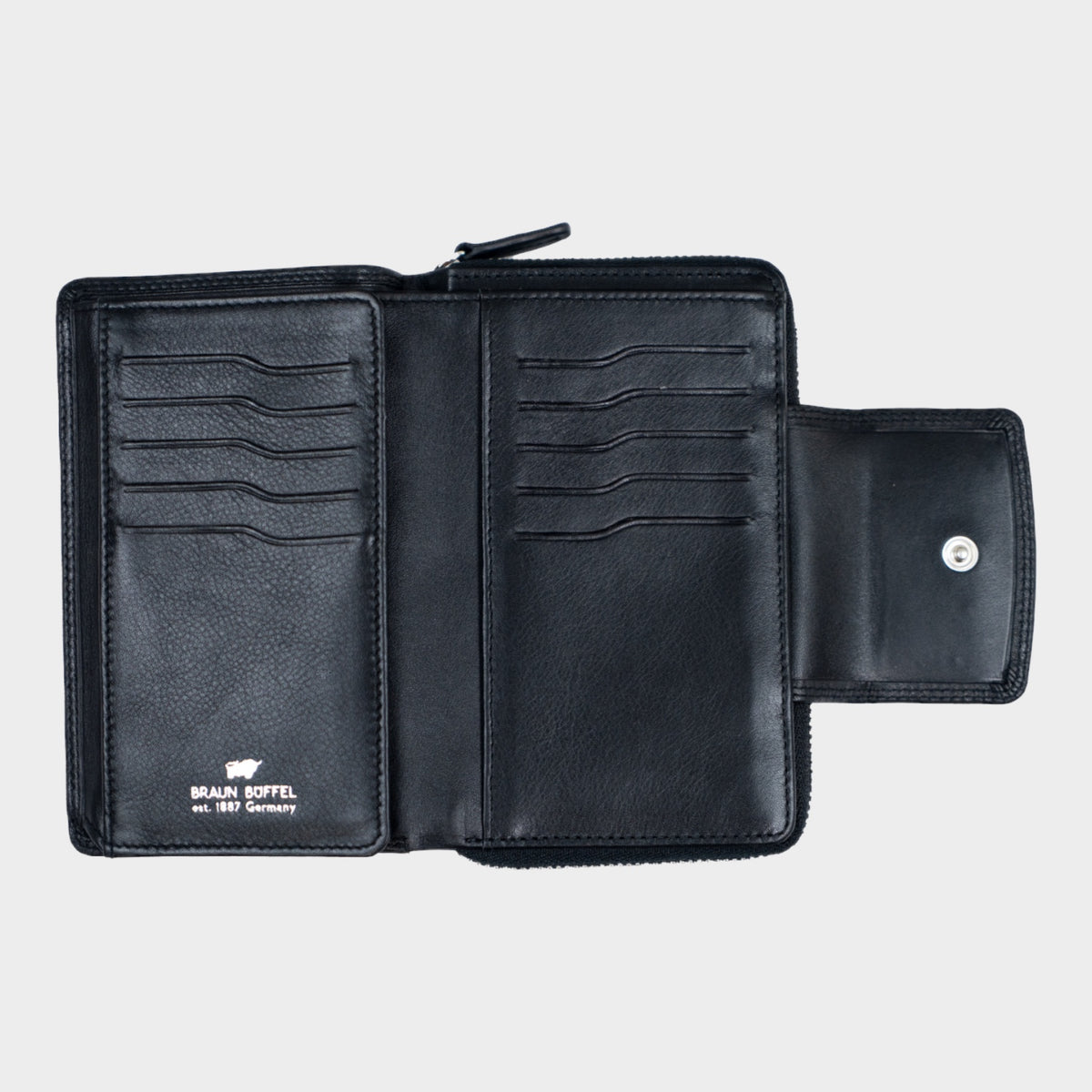 Innenansicht GOLF RFID RV-Geldbörse M 15CS schwarz