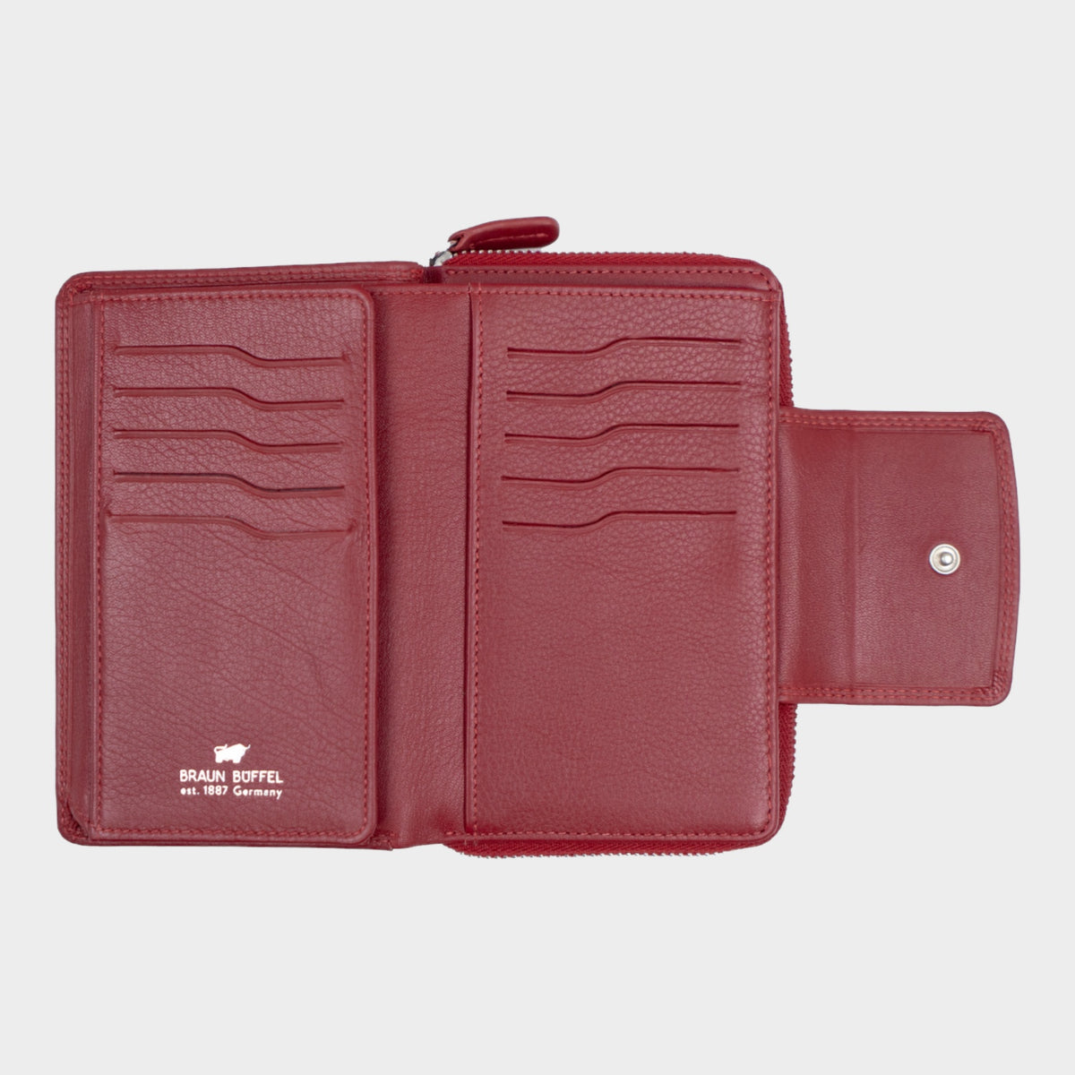 Innenansicht GOLF RFID RV-Geldbörse M 15CS rot