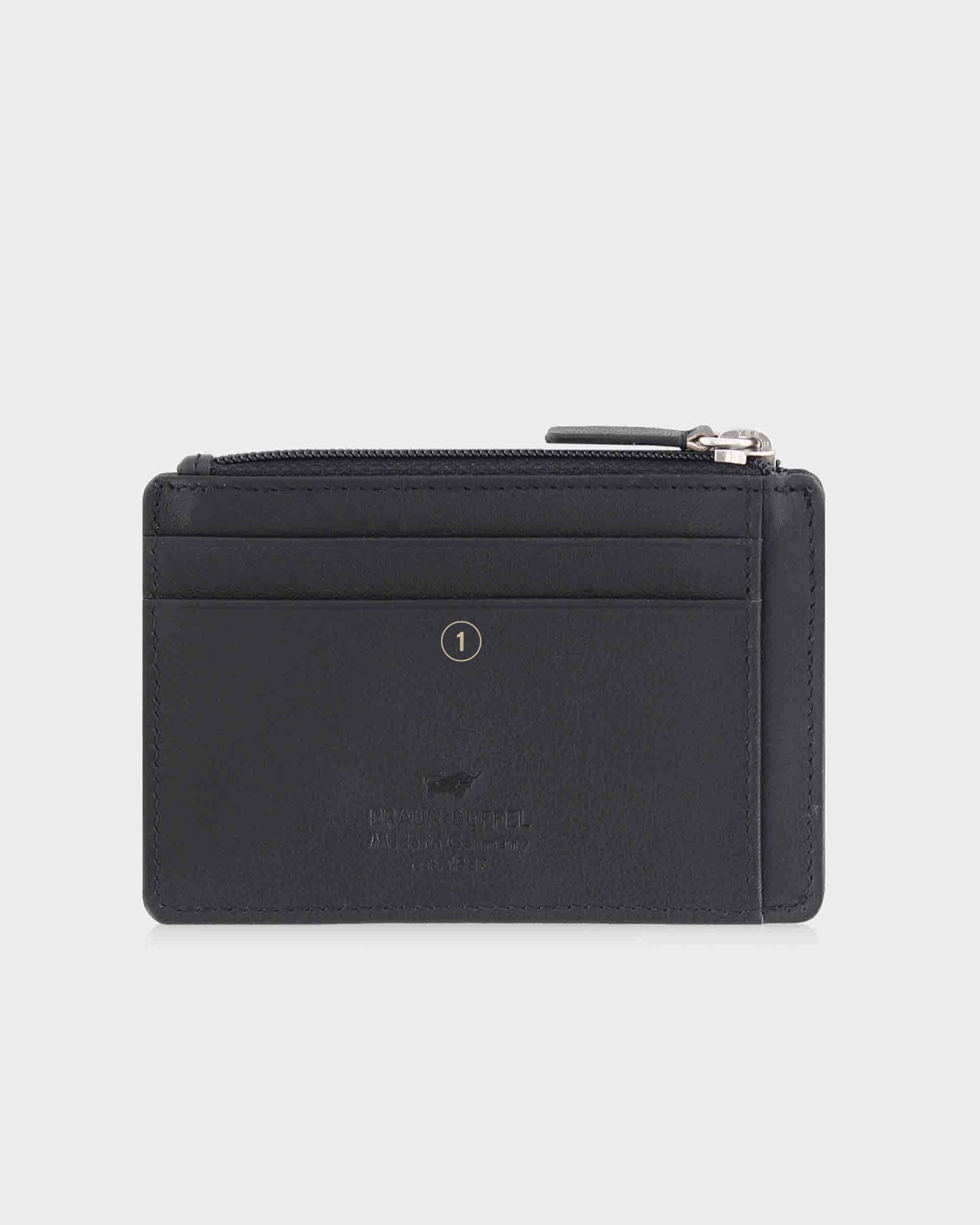 ARIZONA RFID Kartenetui 4CS Zip schwarz