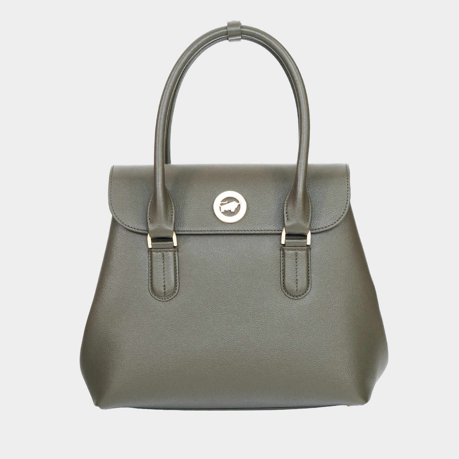 Frontansicht KAROLINE ICONIC Tote Small olive