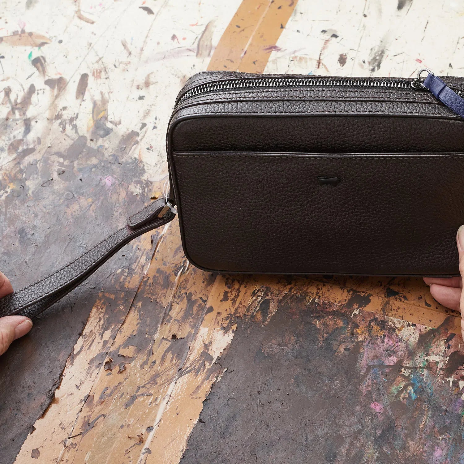 NOVARA Clutch braun Herrenhandtasche in Trendfarbe